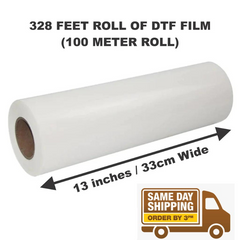 13” x 328 Feet Roll Of DTF Film – Hot/Cold Peel