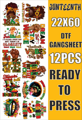 juneteen gangsheet  12 pc