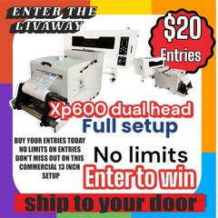 xp600 dual head printer shaker combo a3+ commercial grade ticket only