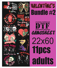 valentines gang sheet 2 11pcs  adults